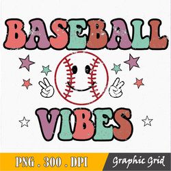Baseball Png, Baseball Vibes Png, Baseball Sublimation Design Transfer, Sports Png, Summer Png, Retro Baseball Png, Hipp