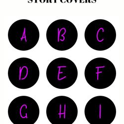 36  english alphabet and numbers instagram highlight covers.  pink letters social media icons. instagram highlight story