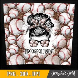 baseball mom photo sublimation design for skinny tumbler 20oz design, seamless pattern, png commercial use