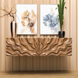 Wall decor living room. Cnc router files. Cnc files for wood. Wavy panel . Wall decor stl.