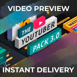 YouTube Elements Pack - After Effects & Premiere Pro. Logo Reveals\ Lower Thirds\ Transitions\ End Screens\ Side Infos\