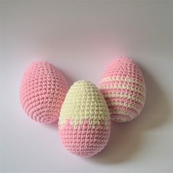 Easter eggs rattle Crochet patternTable decor
