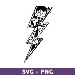 harry potter lighting svg, harry potter svg, potter svg digital instant download - download file