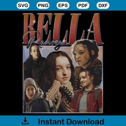 bella ramsey vintage shirt design, bella ramsey homage 90s vintage shirt png