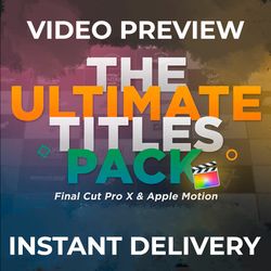 Titles Pack - Final Cut Pro X & Apple Motion 5! Animated typography\ Kinetic text\ Lower thirds\ Motion presentation