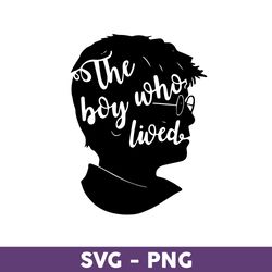 The Boy Who Lived Svg, Harry Potter Head Svg, Harry Potter Svg, Harry Potter Clipart Art, Png Digital File - Download