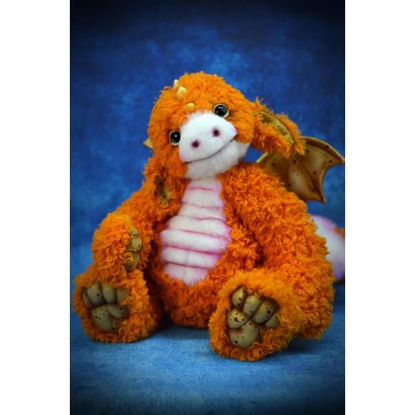 Handmade stuffed  Dragon  toy (8).JPG