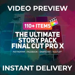 motion story pro x - animated template pack for final cut pro x & apple motion 5: create stunning social media stories!
