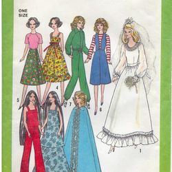 Barbie doll clothes pattern Doll dress pattern Sewing for dolls Patterns Simplicity 8281 Digital download PDF