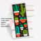 cross stitch bookmark pattern cacti sampler