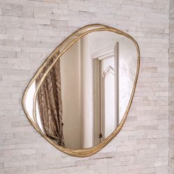 Asymmetrical mirror wall decor Irregular mirror Contemporary mirror
