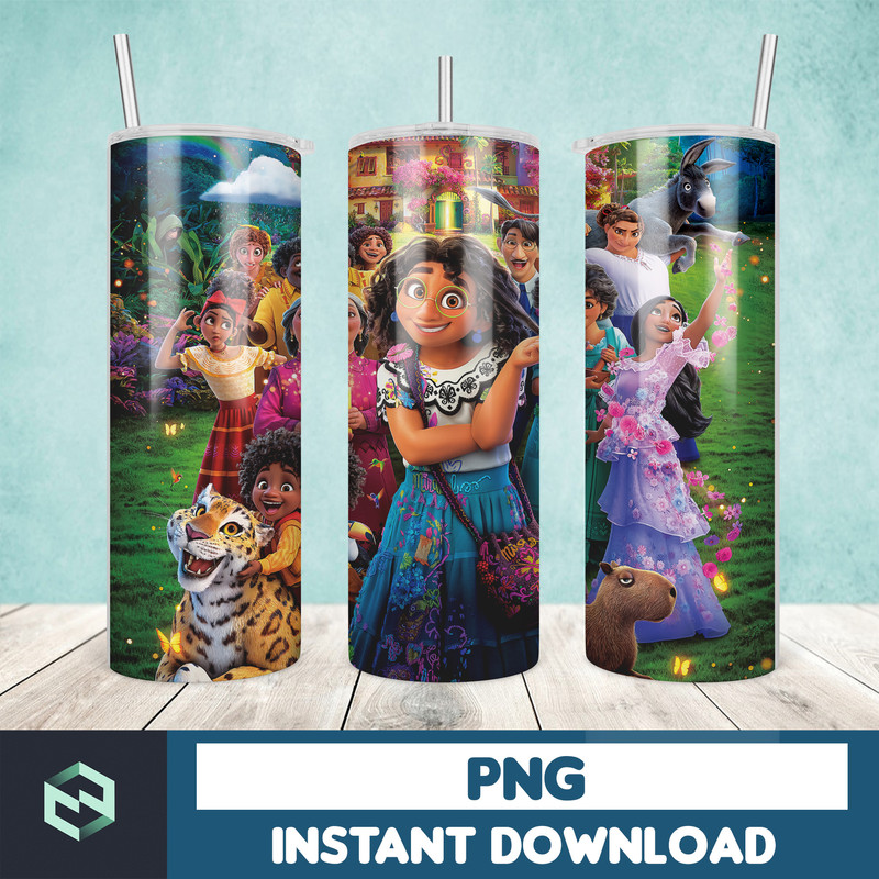 Encanto Tumbler Designs Bundle - 20oz Skinny Tumbler Sublimation Designs - Tumbler Wrap PNG - Straight & Tapered (1).jpg