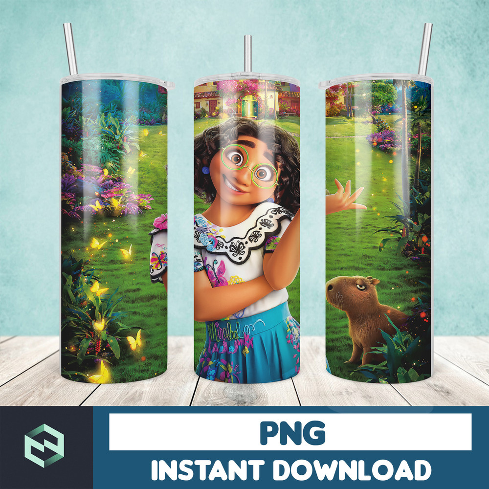 Encanto Tumbler Designs Bundle - 20oz Skinny Tumbler Sublimation Designs - Tumbler Wrap PNG - Straight & Tapered (6).jpg