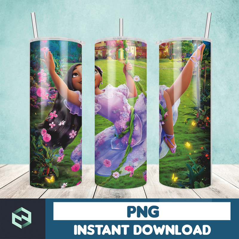 Encanto Tumbler Designs Bundle - 20oz Skinny Tumbler Sublimation Designs - Tumbler Wrap PNG - Straight & Tapered (8).jpg