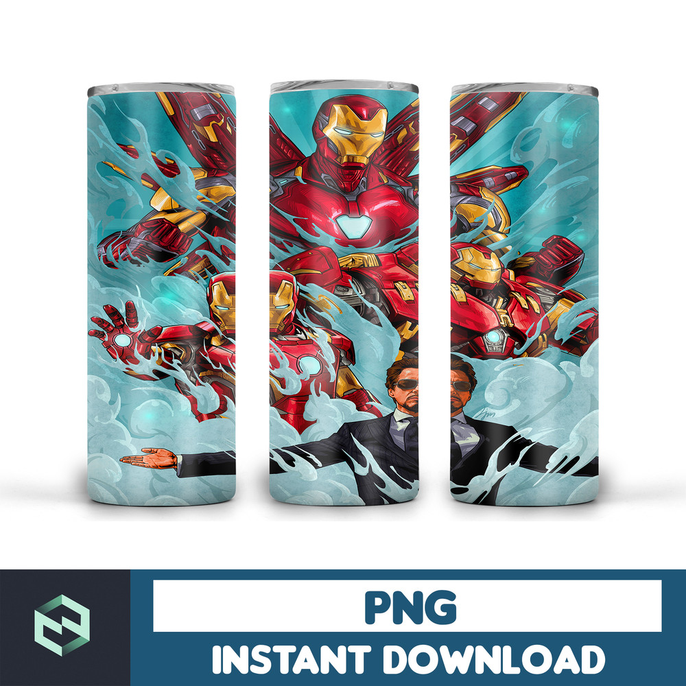 Iron Man 20oz Skinny Tumbler, Iron Man Sublimation 20oz Skinny Tumbler, Super Hero Sublimation 20oz ,Digital Download Png (9).jpg