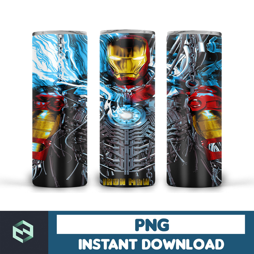 Iron Man 20oz Skinny Tumbler, Iron Man Sublimation 20oz Skinny Tumbler, Super Hero Sublimation 20oz ,Digital Download Png (20).jpg