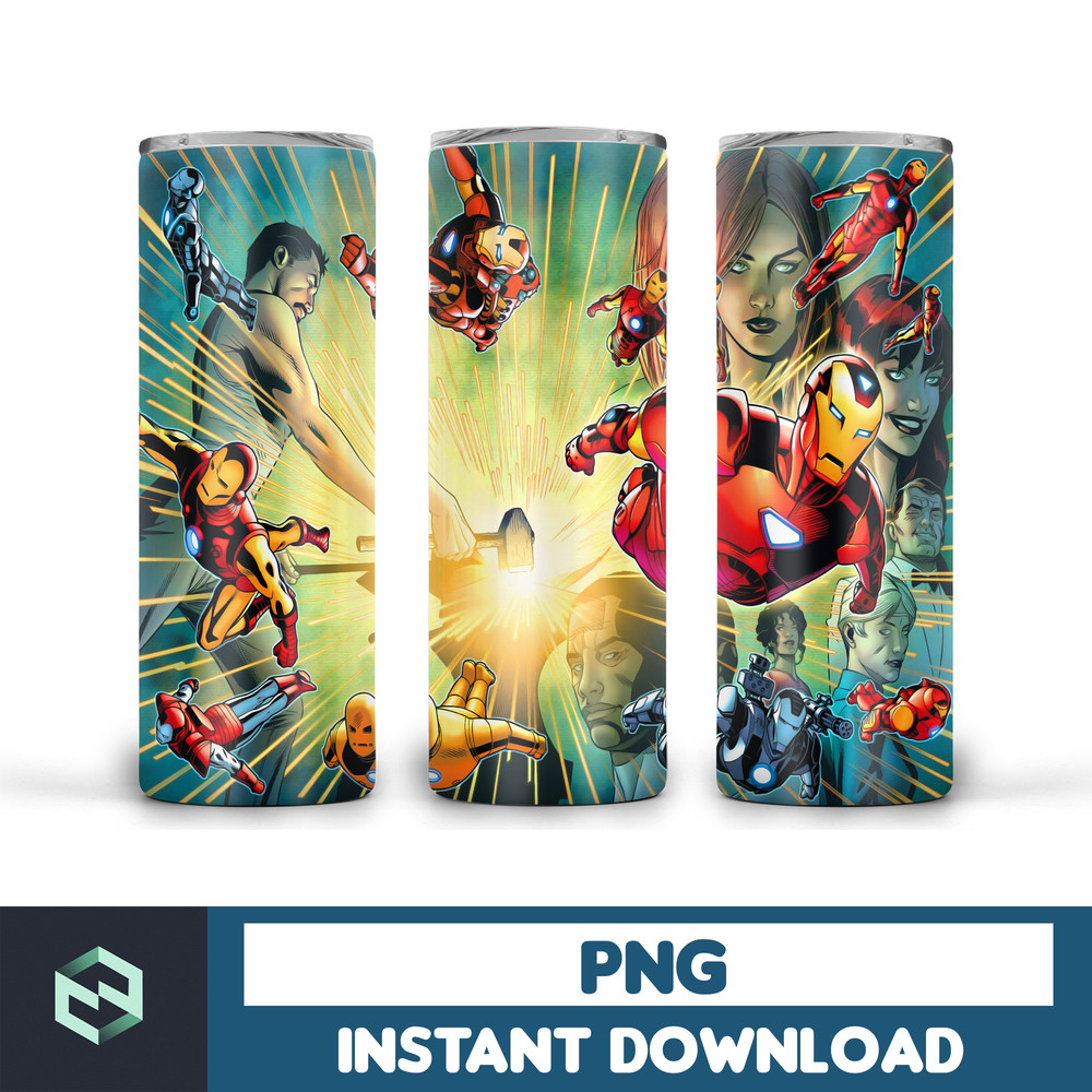 Iron Man 20oz Skinny Tumbler, Iron Man Sublimation 20oz Skinny Tumbler, Super Hero Sublimation 20oz ,Digital Download Png (31).jpg
