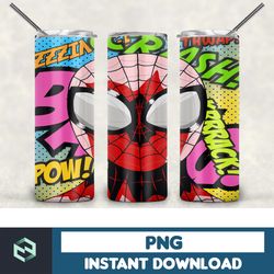 marvel tumbler png, superhero tumbler skinny 20 oz , cartoon skinny tumbler 20 oz sublimation design png,marvel heroes
