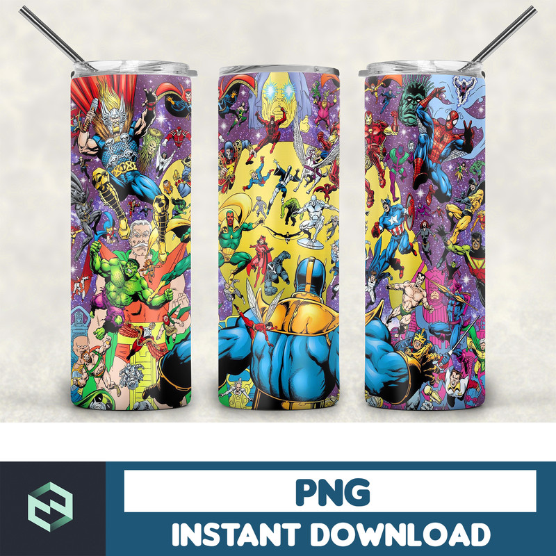 Marvel Tumbler Png, Superhero Tumbler Skinny 20 oz , Cartoon Skinny Tumbler 20 oz Sublimation Design Png,Marvel Heroes Tumbler Skinny (16).jpg