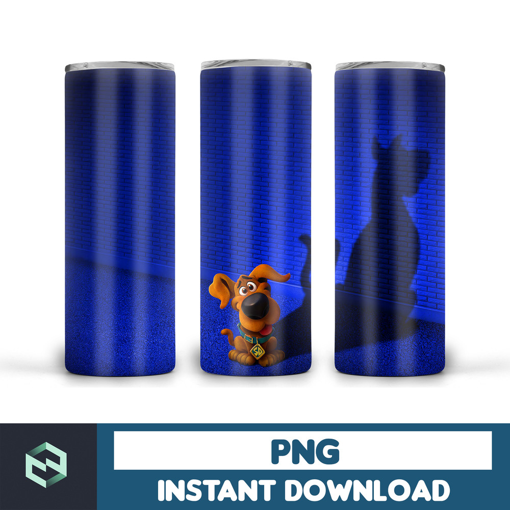 Scooby Doo tumbler design, 20 oz skinny tumbler design, sublimation image, tumbler wrap, scooby doo cup, scooby sublimation, tumbler design (6).jpg