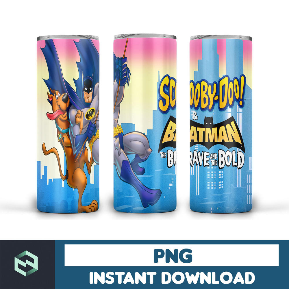 Scooby Doo tumbler design, 20 oz skinny tumbler design, sublimation image, tumbler wrap, scooby doo cup, scooby sublimation, tumbler design (25).jpg