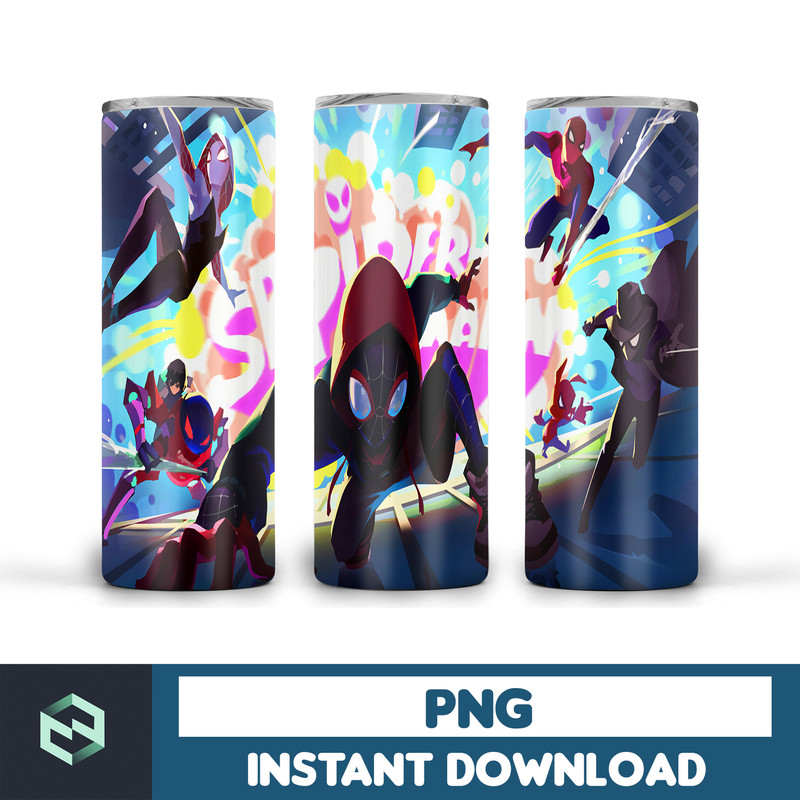 Spiderman tumbler design, 20 oz skinny tumbler design, sublimation image, tumbler wrap, Spiderman cup, Spiderman sublimation, tumbler design (16).jpg