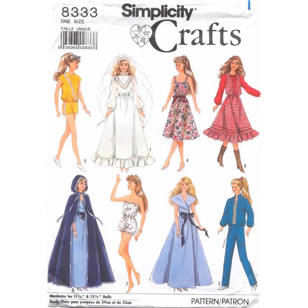 Simplicity 8333 Barbie doll clothes.jpg