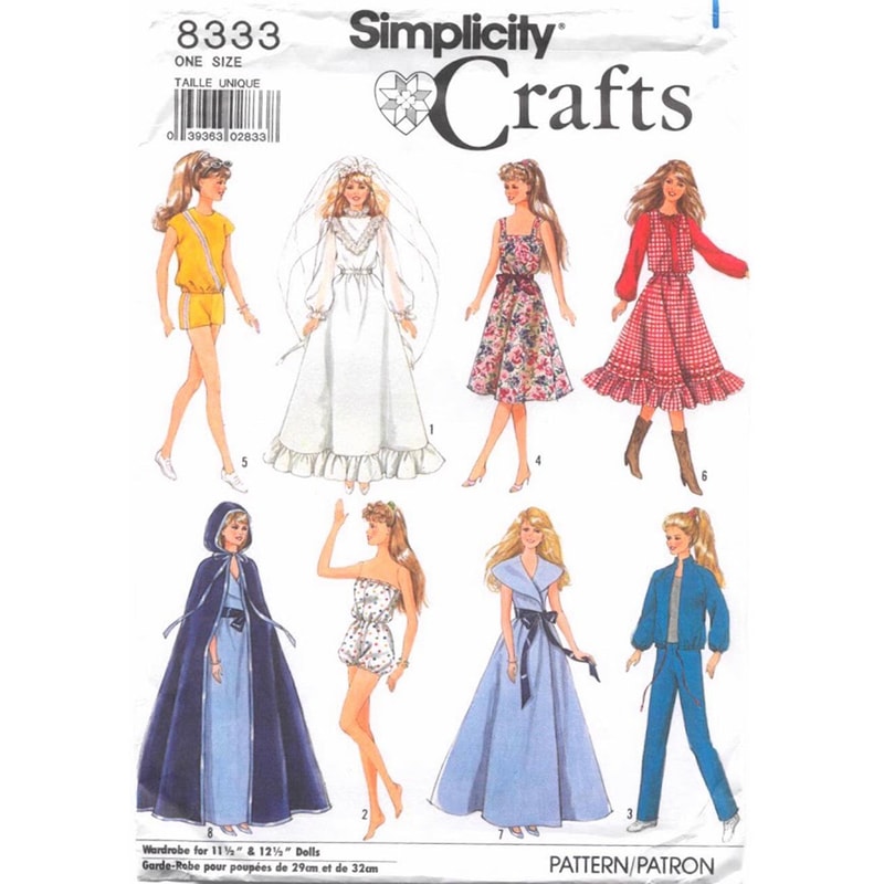 Simplicity 8333 Barbie doll clothes.jpg