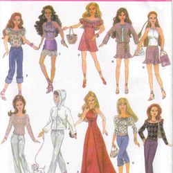 Simplicity 4702 Fashion doll clothes pattern Sewing for dolls Sewing pattern Vintage Retro pattern Digital download PDF