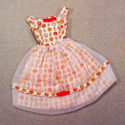 Barbie fashion dress pattern Vintage retro pattern Sewing for dolls Easy pattern Digital download PDF