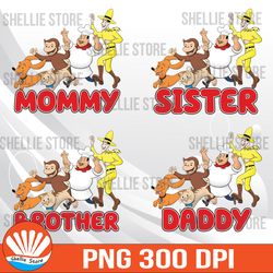 curious george birthday svg personalized name and age customized curious george family svg