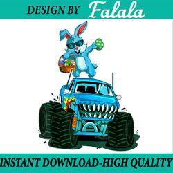 dabbing bunny happy easter monster truck lovers png, easter truck png, easter bunny dabbing png, digital download
