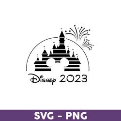 disney castl 2023 svg, mickey svg, disney svg, disney family vacation png, disney trip svg, disneyland svg - download