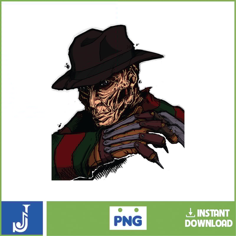 Freddy Krueger PNG, Sublimation Image, Printable Image, A Nightmare On Elm Street, Digital Download (7).jpg