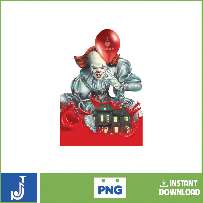 IT Pennywise Clown PNG, Pennywise Clown Halloween, Scary Halloween, Horror Characters, Halloween PNG (10).jpg