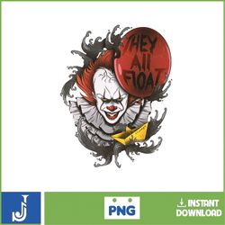 it pennywise clown png, pennywise clown halloween, scary halloween, horror characters, halloween png (15)