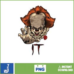 it pennywise clown png, pennywise clown halloween, scary halloween, horror characters, halloween png (17)