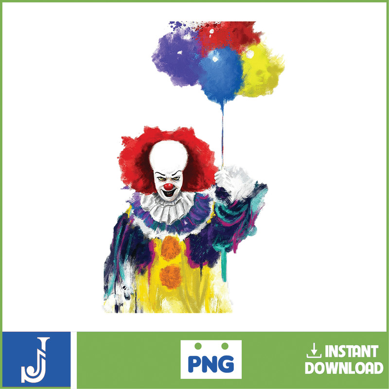 IT Pennywise Clown PNG, Pennywise Clown Halloween, Scary Halloween, Horror Characters, Halloween PNG (19).jpg
