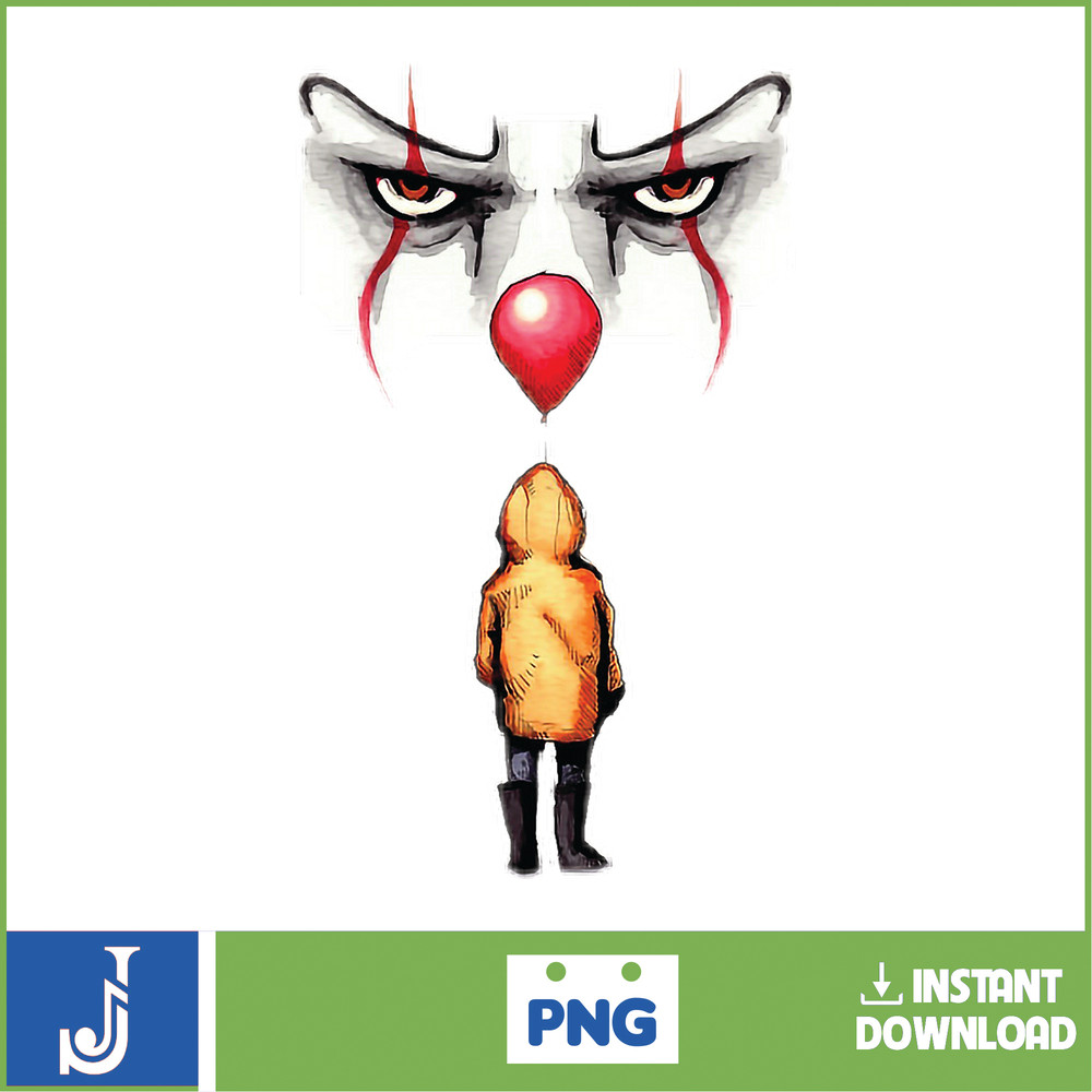 IT Pennywise Clown PNG, Pennywise Clown Halloween, Scary Halloween, Horror Characters, Halloween PNG (2).jpg