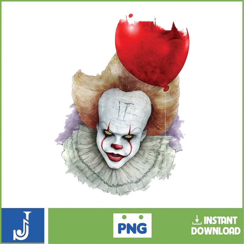 IT Pennywise Clown PNG, Pennywise Clown Halloween, Scary Halloween, Horror Characters, Halloween PNG (23).jpg