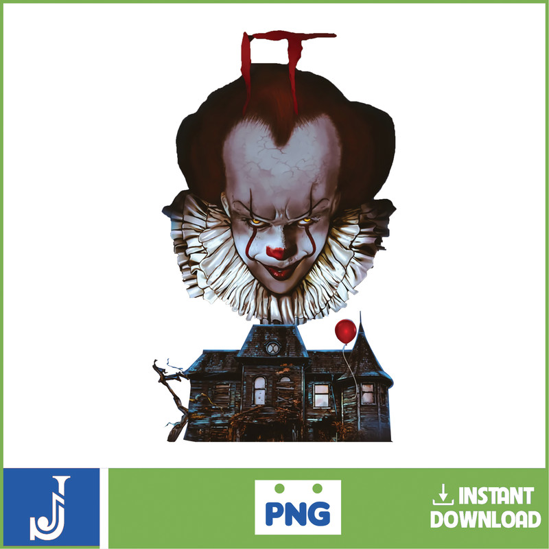 IT Pennywise Clown PNG, Pennywise Clown Halloween, Scary Halloween, Horror Characters, Halloween PNG (26).jpg