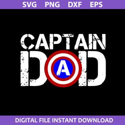 captain dad svg, dad svg, father's day svg, png dxf eps file