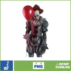 it pennywise clown png, pennywise clown halloween, scary halloween, horror characters, halloween png (33)
