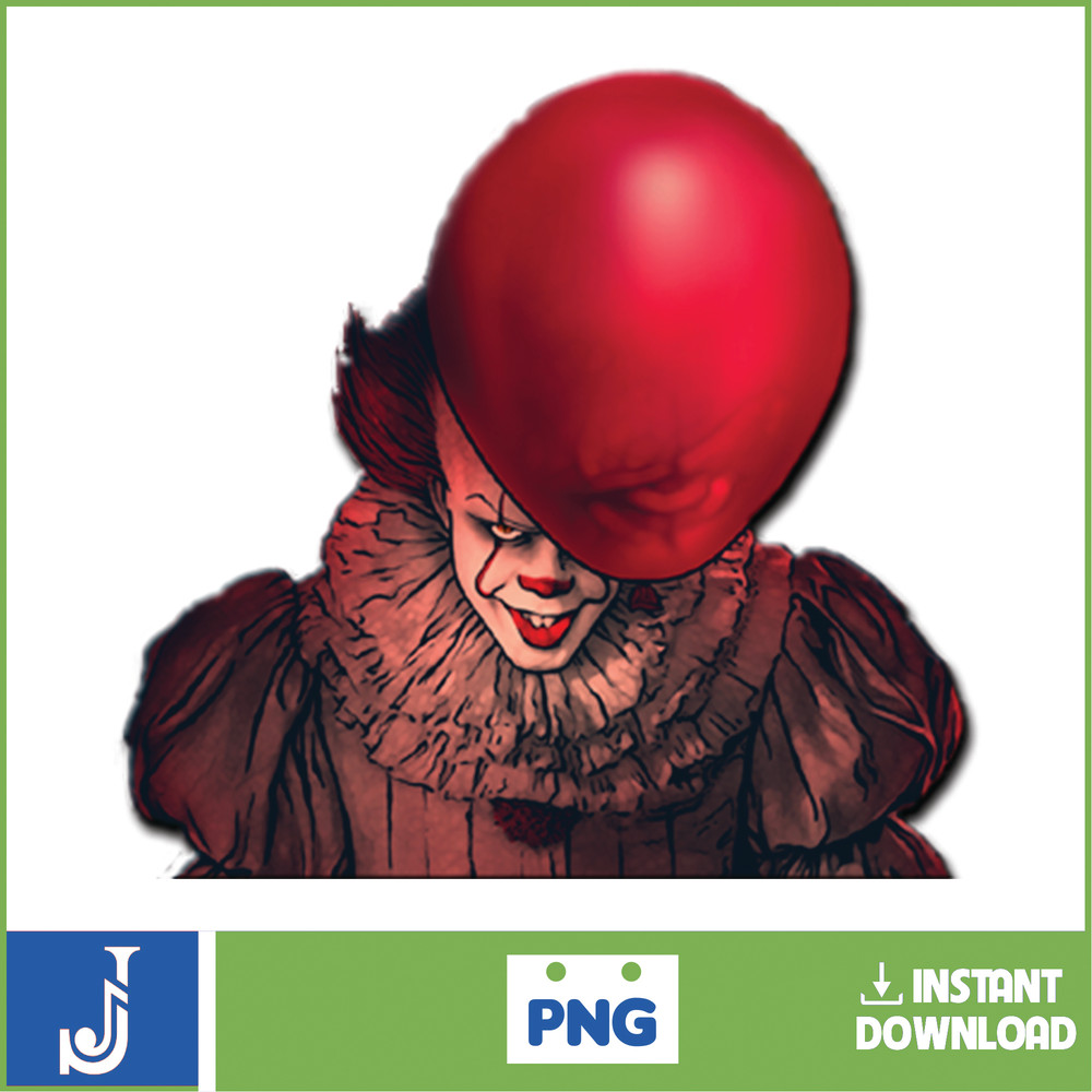 IT Pennywise Clown PNG, Pennywise Clown Halloween, Scary Halloween, Horror Characters, Halloween PNG (47).jpg