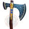 Scandinavian Axe, kratos God Of War Axe, Carbon Steel Viking Axe, Mens Gift, Birthday Gift (1).jpg