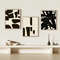 Triptych of 3 black and white posters that you can download