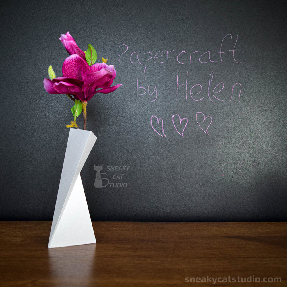 Vase-Planter-flowerpot-DIY-papercraft-paper-craft-low-poly-Pepakura-PDF-3D-Pattern-Template-Download- origami-sculpture-model-decor-flower-1.jpg