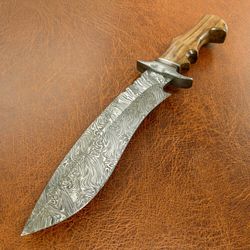 HandForged Knife,Damascus knife,Hunting Knife,Bushcraft knife,Handmade knives,Survival Knife,Camping Knife, Stag Antler