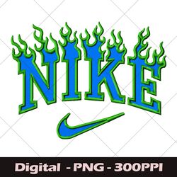 Blue Swoosh Nike Embroidery File PNG, Swoosh Nike Machine Design, Nike Embroidery File PNG, Loge Nike Digital Product
