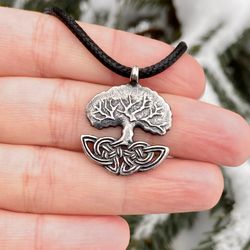 Celtic Tree of Life pendant, Sterling silver, Made to order